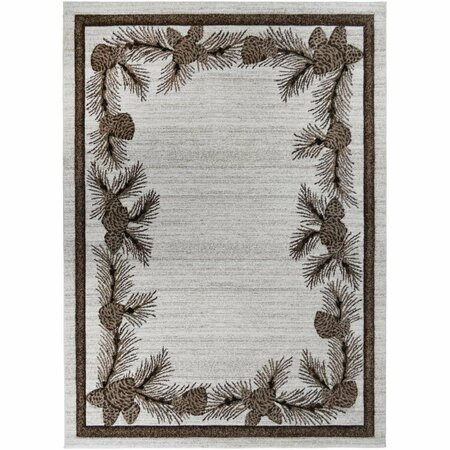 MAYBERRY RUG 7 ft. 10 in. x 9 ft. 10 in. Tacoma Honeybrook Area Rug, Multi Color TC9712 8X10